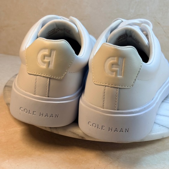 Cole Haan Grand 360 White Leather Sneakers‎ Men Size 12M Casual Comfort Shoes - Picture 2 of 12